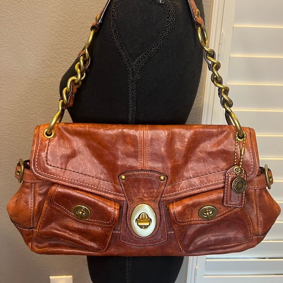 Coach 65th Anniversary Mahogany Red Vachetta Leather Limited Edition with Wallet - Picture 7 of 15